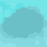 Abstract blue cloudy background vector