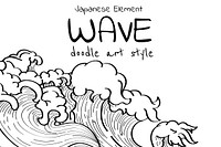 White Japanese wave background vector