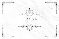 Black royal logo design vector