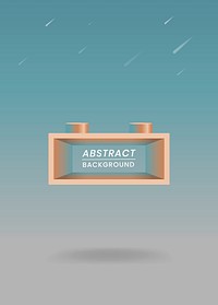 Abstract geometric rectangle shape vector