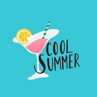Cool summer drink design vector