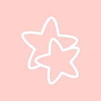 Stars on a pink background vector