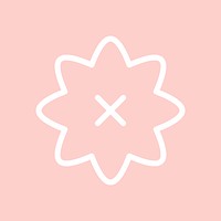 Star on a pink background vector