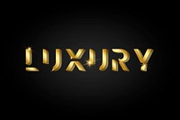Luxury shiny golden typography vector