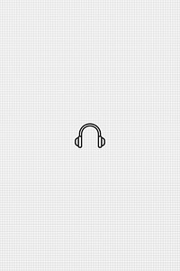 Headphones social media icon vector