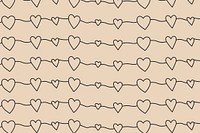 Hand drawn heart doodle vector collection