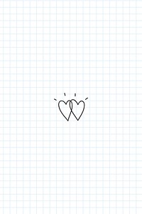 Hand drawn heart doodle vector