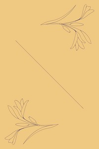 Hand drawn flower frame vector