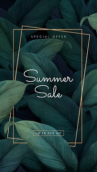 Summer sale up to 30% discount vector