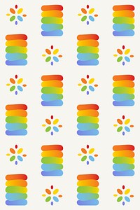 Support LGBTQ pride rainbow background vector