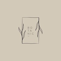 Botanical product brand logo vector