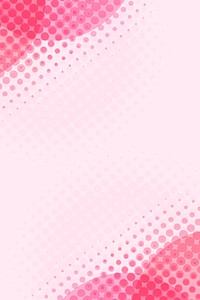 Circle pink halftone pattern background vector