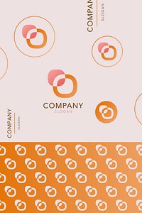 Orange  business logo vector collection