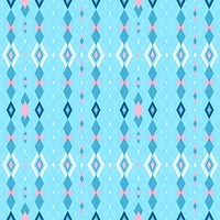 Bright blue and pink seamless geometric patterned background vector