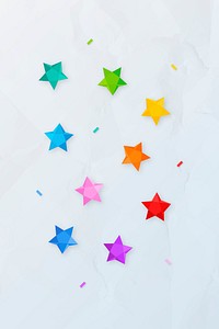 Colorful star design collection vector