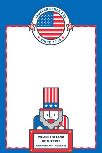 American independence day poster vector