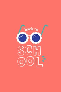 Red back to school background vector