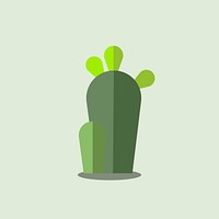 Green botany cactus design vector