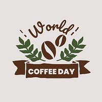 World coffee day banner design vector