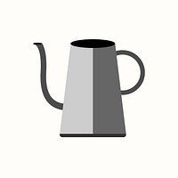 Gray coffee kettle design vector