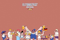 Oktoberfest beer festival celebration vector