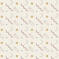 Memphis design seamless pattern background vector