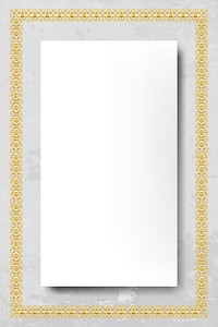 Indian pattern frame template vector