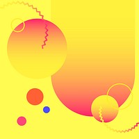 Yellow gradient poster design vector