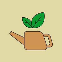 Planting plant environment icon design element vector