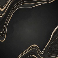 Luxurious black marble background with gold lining