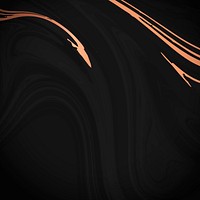 Black marble background with copper lining