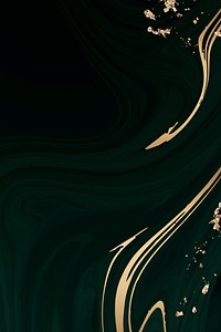 Dark green marble background with gold touch