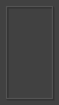 Gray frame mobile screen template vector
