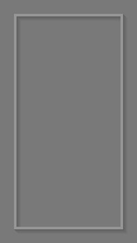 Gray frame mobile screen template vector