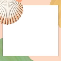 Clam shell pattern on white background vector