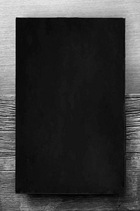 Black frame on wooden background vector