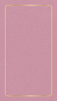 frame on pink leather texture mobile screen template vector