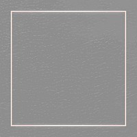 White gold frame on gray leather background vector