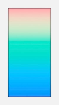 Blue and green holographic pattern mobile phone wallpaper vector