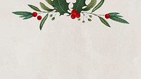 Festive Christmas frame background vector