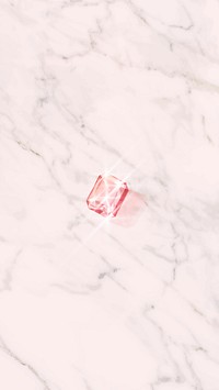 Pink crystal gem design vector
