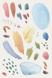Colorful watercolor patterned background template illustration