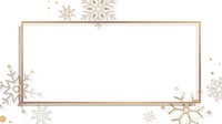 Snowflake Christmas frame design on a white background vector