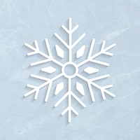 Christmas snowflake social ads template illustration