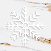 Christmas snowflake social ads template vector