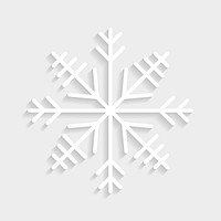 Christmas snowflake social ads template illustration