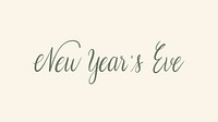 New Year's Eve typography design vector