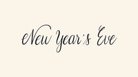 New Year&#39;s Eve typography design vector