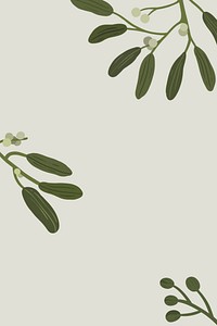 Botanical flower copyspace on a gray background illustration