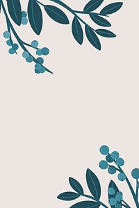 Botanical flower copy space on a pink background illustration